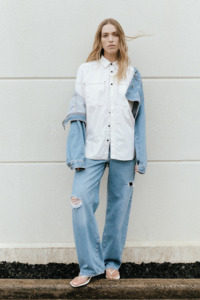 Pants Jeans: LAST ONE | Outland Denim - Avril Low Slouchy Wide Jean - Serenity