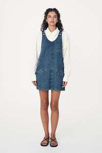 Rowie - Franka Denim Mini Dress - Classic Wash