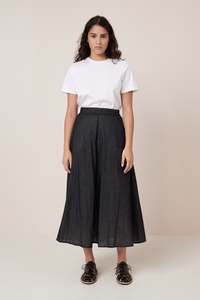 Skirts Shorts: Kowtow - Rotation Skirt - Black Ecru