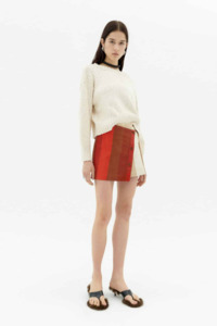 Skirts Shorts: LAST ONE | Thinking Mu - Iggy Mini Skirt - Sandfire