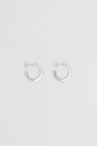 Earrings: Nina Gordon - Sense Hoops Medium - Silver