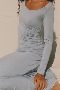 Dominique Healy - Lila Longsleeve Tee - Powder Blue