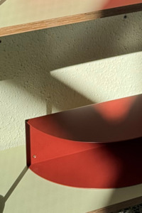 MOT X FOUND - Fold Bedside Table - Brick