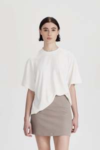 Commoners: Commoners - Hemp Jersey Boy Tee - Rice White