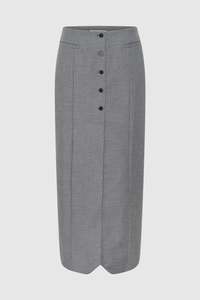 Size 16: LAST ONE | Third Form - Metropolis Tailored Maxi Skirt - Smoke