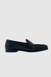 Alohas - Marty Black Leather Loafers