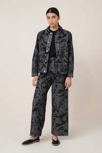 Outerwear: Kowtow - Worker Jacket - Etched Denim