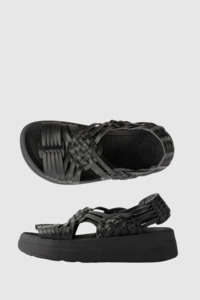 Malibu Sandals - Canyon Platform Vegan Leather - Black