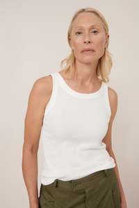 Kowtow: Kowtow - Ridge Singlet - Off White