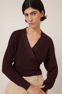 Kowtow: Kowtow - Composure Cardigan - Mahogany