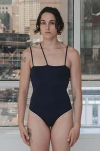 Baserange: Baserange - Nida Swimsuit - Black