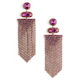 Deepa Gurnani Draped Earrings in Pink