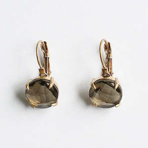Earrings: French Clip Earrings in Smoke