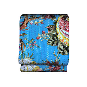 Cotton Bed Covers: Cotton Bed Cover in Turquoise