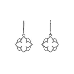 Eye Spy Collection: Rosette Earrings in Silver