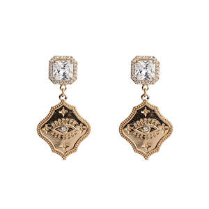 Diamanté Celestial Drop Earrings
