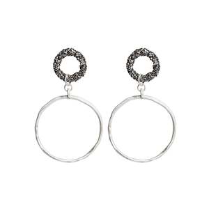 Metallic Earrings: Sparkle Circle Earrings