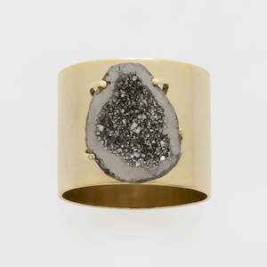 Joanna Buchanan: Joanna Buchanan Druzy Stone Napkin Rings