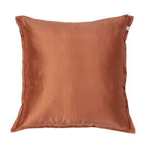 Cushion Covers: Silk Cushion Cover in Apricot
