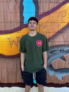Kids Clothing: 35 FLEECE TEE GREEN TOKOMARU BAY KIDS
