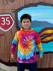 Kids Clothing: 35 KIDS HOODIE TIE-DYE TOKOMARU BAY