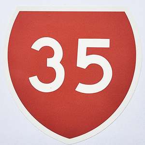Stickers: 35 STICKER RED
