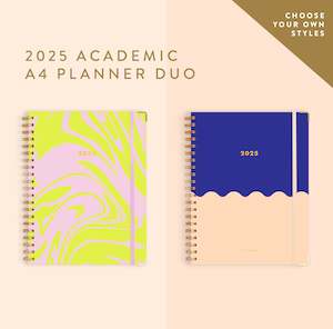 planner: 2025 A4 Academic Planner Duo Bundle