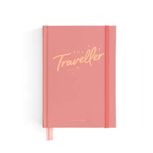 Gifts For Her: The Traveller Mini Travel Diary - Dusty Rose - SECONDS
