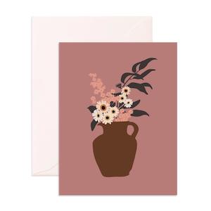 Blank Cards: Still Life Daisy Bouquet Greeting Card