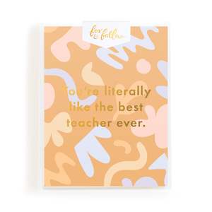 Teacher Cards: Literally Best Teacher Greeting Card Boxed Set
