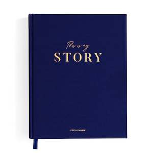 This Is My Story Memoir Journal Navy