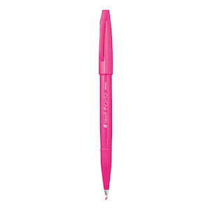 Art Supplies: Pentel Sign Brush Pen - SES15C-P Pink