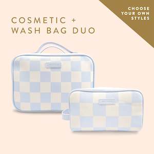 Travel: Cosmetic + Wash Bag Duo Bundle