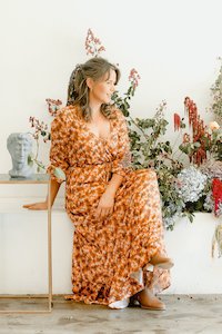 Arcadia Talitha Rust Maxi Dress