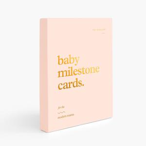 Baby Milestone Cards - Cream - SECONDS