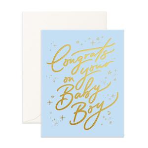 Housewarming: Congrats Baby Boy Greeting Card