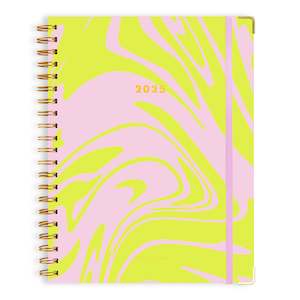 2025 A4 Academic Vertical Planner - Acid Wash - SECONDS