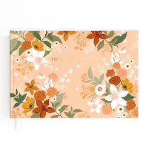 Guest Books: Wedding Guest Book Floral - SECONDS