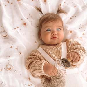 Still Life: Constellation Organic Muslin Wrap Swaddle - SECONDS