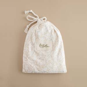 Sol: Golden Vines Organic Fitted Bassinet Sheet/Change Pad Cover - SECONDS