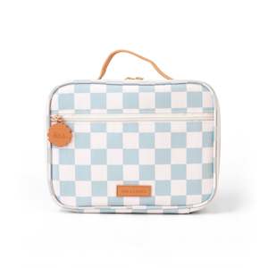 The Mateo Edit: Sage Check Mini Lunch Bag - (PREORDER - 7 FEB)