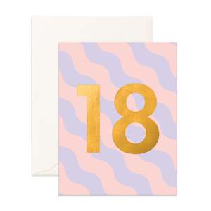 No. 18 Sorbet Ripple Greeting Card