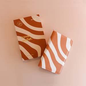 Rust Swirl Travel Wallet - SECONDS