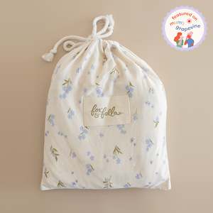 Forget-Me-Not Organic Fitted Cot Sheet - PRE-ORDER (ARRIVING NOVEMBER)