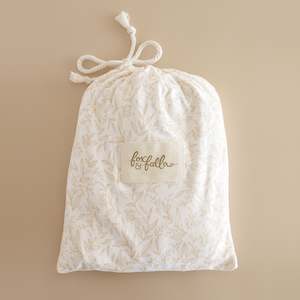 Sol: Golden Vines Organic Fitted Cot Sheet - SECONDS