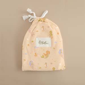 Mermaids Organic Fitted Bassinet Sheet/Change Pad Cover - SECONDS
