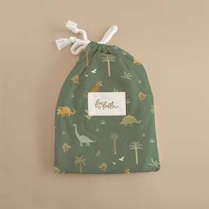 Dinos Organic Fitted Bassinet Sheet/Change Pad Cover - SECONDS