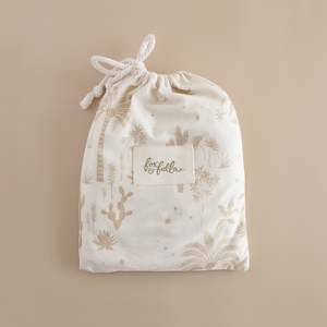 Sol: Desert Palms Organic Fitted Bassinet Sheet/Change Pad Cover