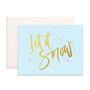 Teacher Cards: Let It Snow Greeting Card