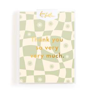 Thank You Sage Warp Greeting Card Boxed Set